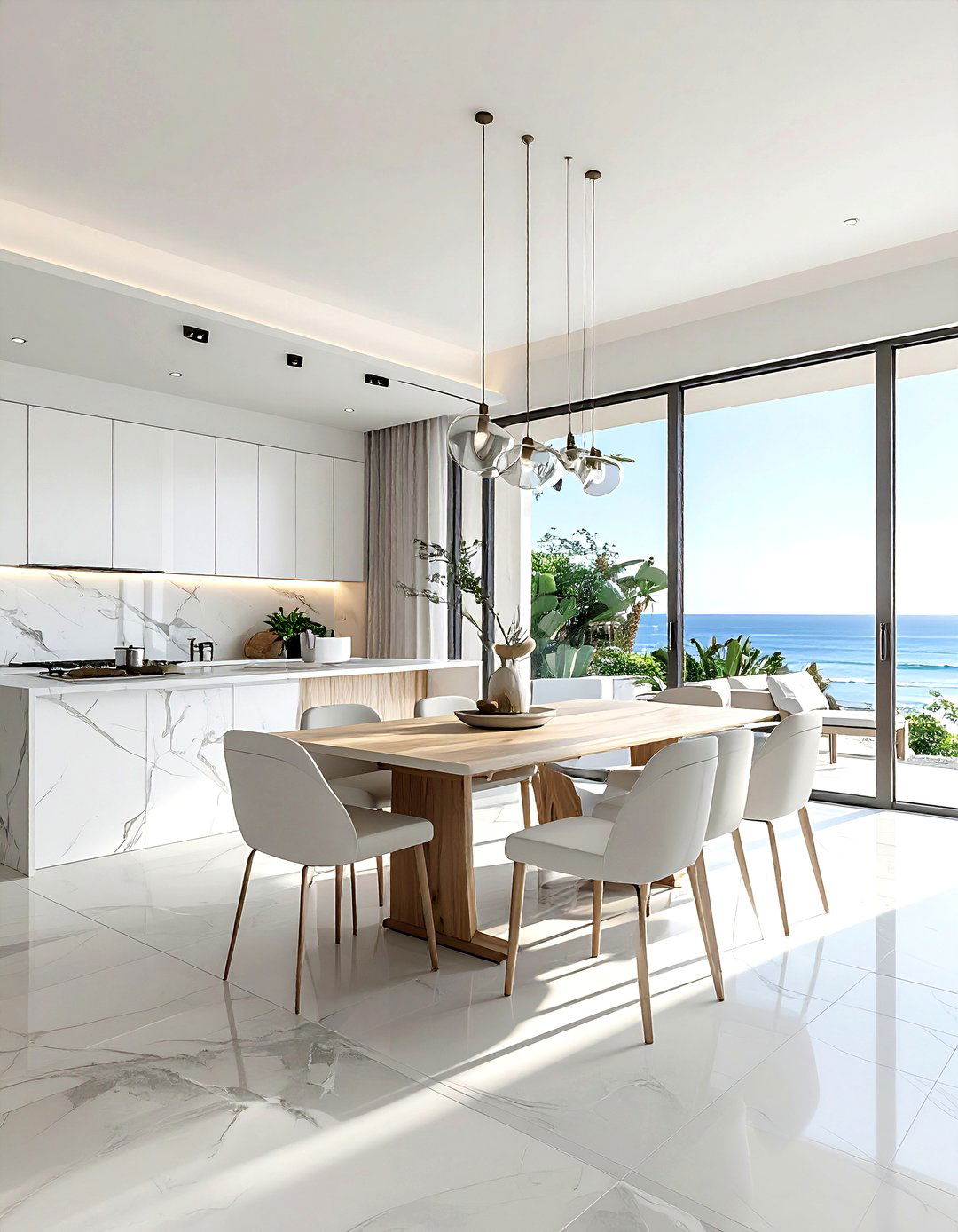 Open Concept Beach House Room - 30 Malibu dining room ideas