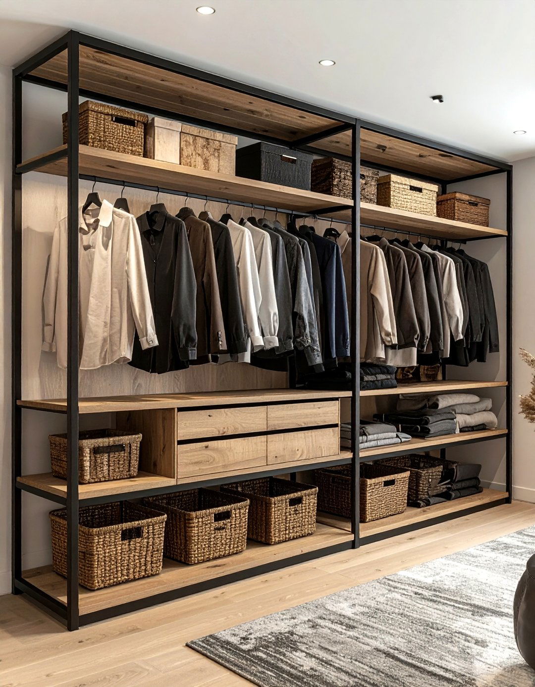 Open Concept Built In - 30 bedroom built-in storage ideas