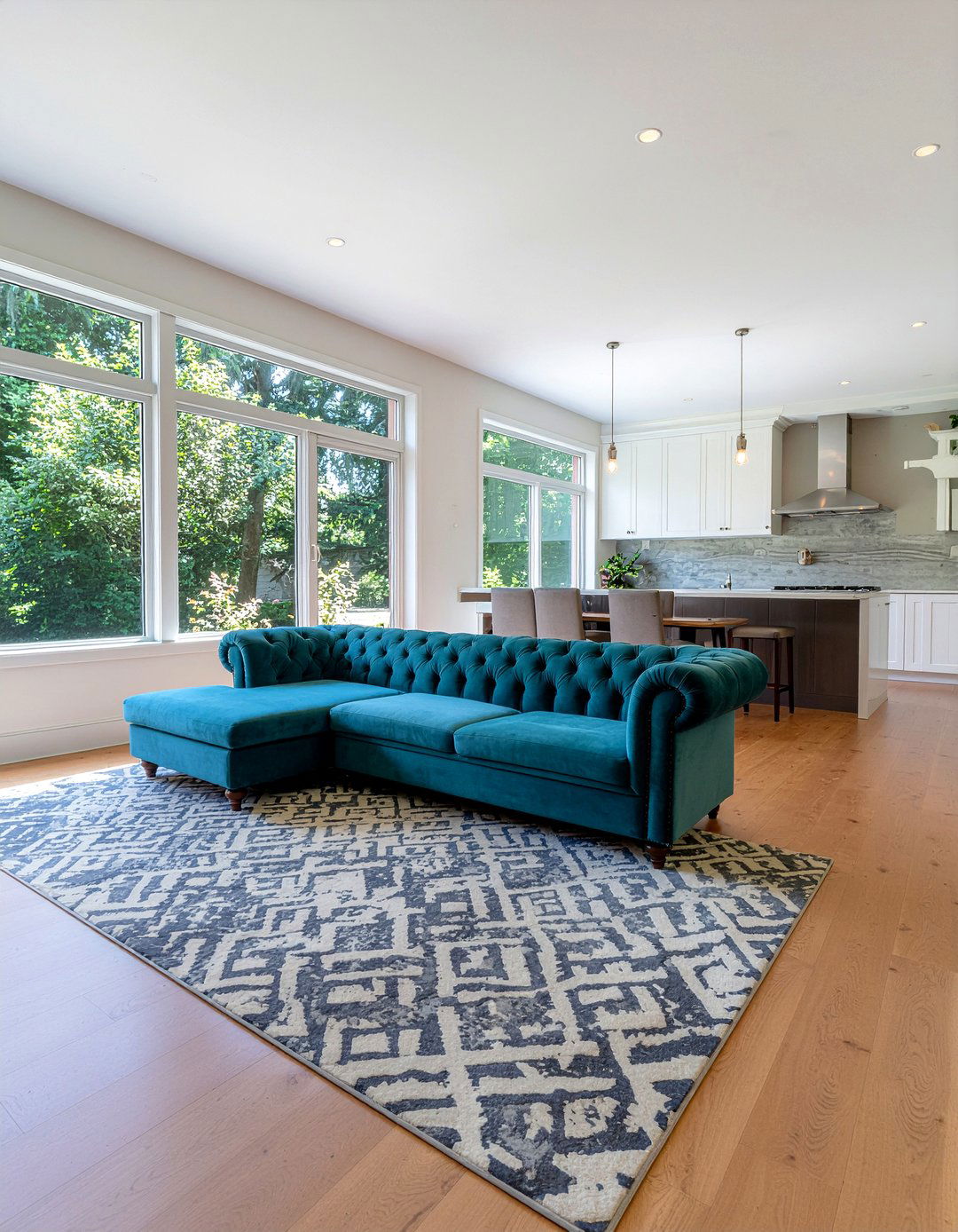 Open Concept Chesterfield - 30 living room chesterfield sofa ideas