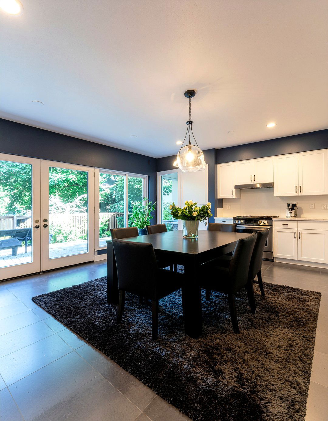 Open Concept Dark Dining Room - 30 dark dining room ideas