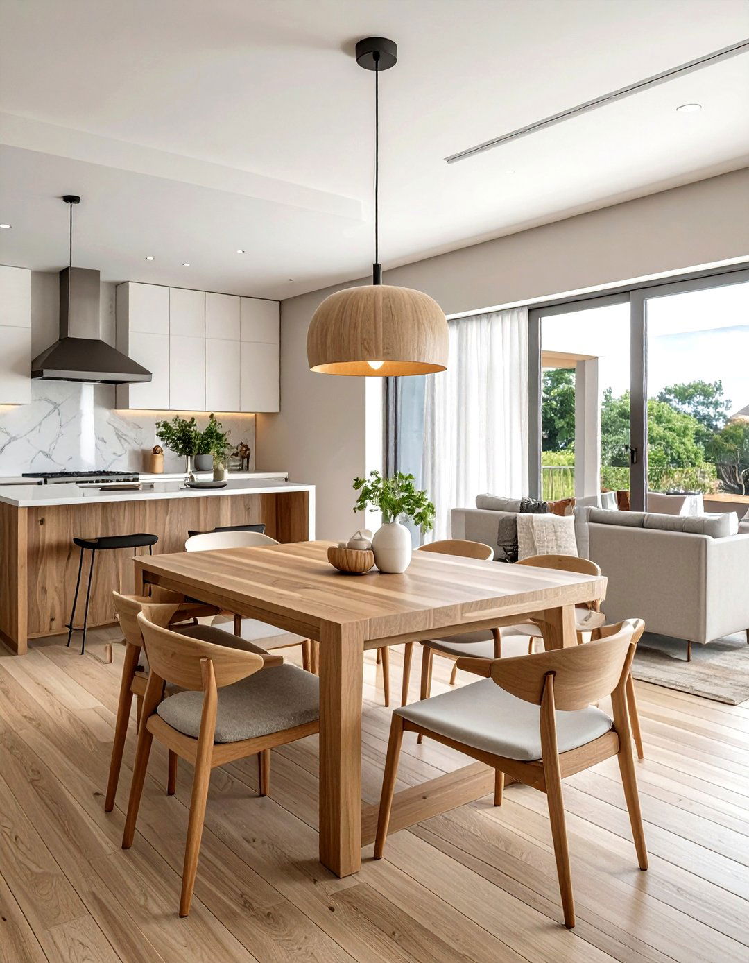 Open Concept Dining Area - 30 model home dining room ideas