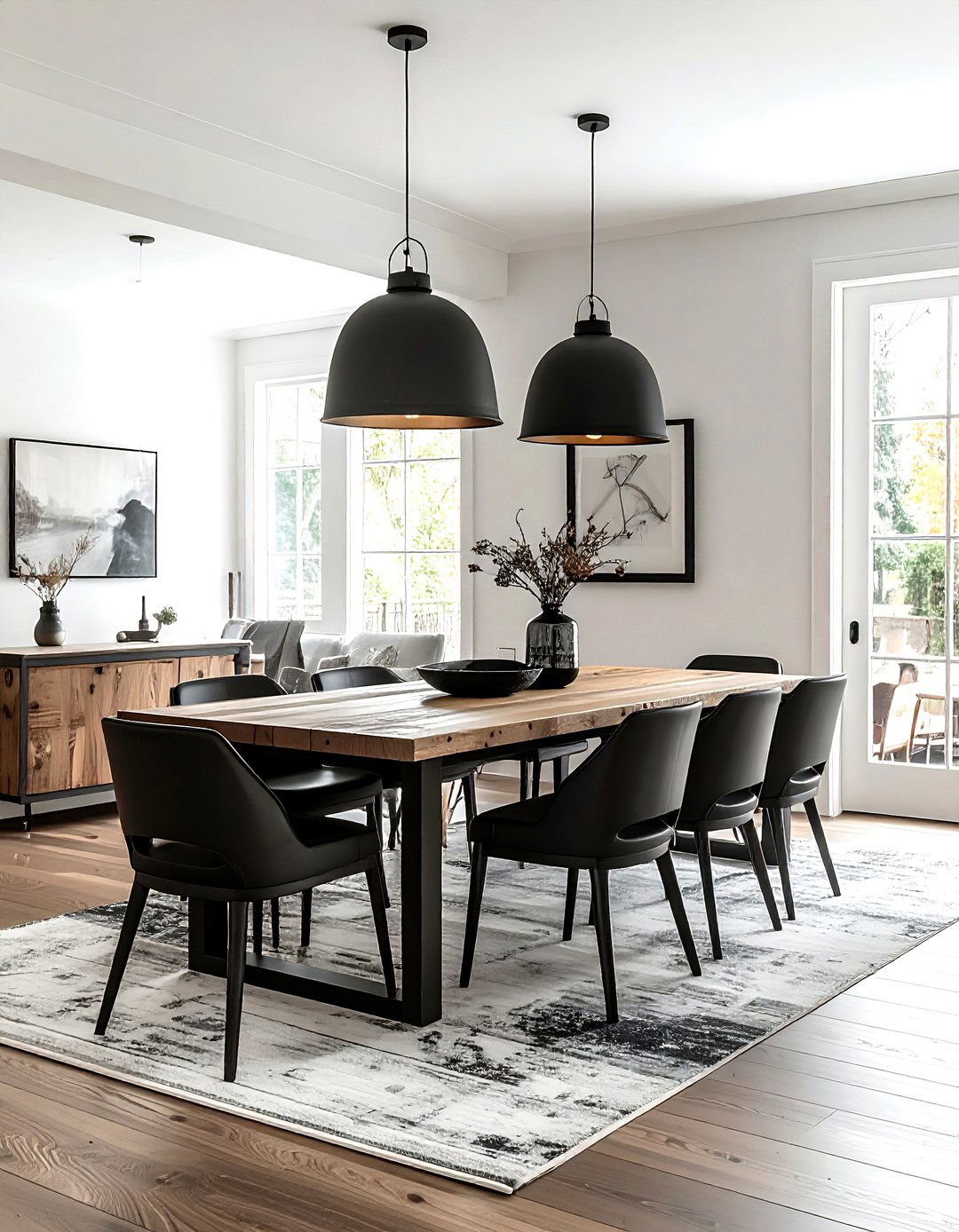 Open Concept Dining Room - 30 lantern chandelier dining room ideas