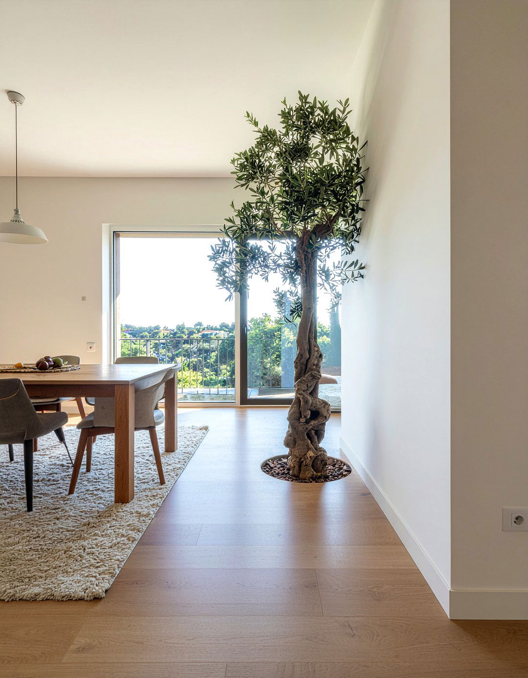 Open Concept Dining Room Plant - 30 dining room olive tree ideas