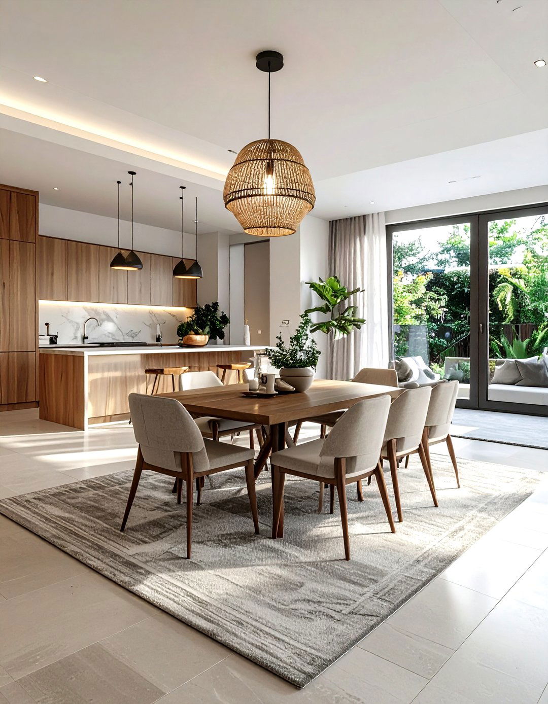 Open Concept Dining Room - 30 airy dining room ideas