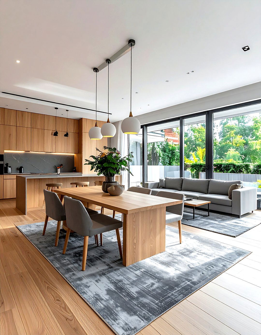 Open Concept Dining Zone - 30 dining room furniture placement