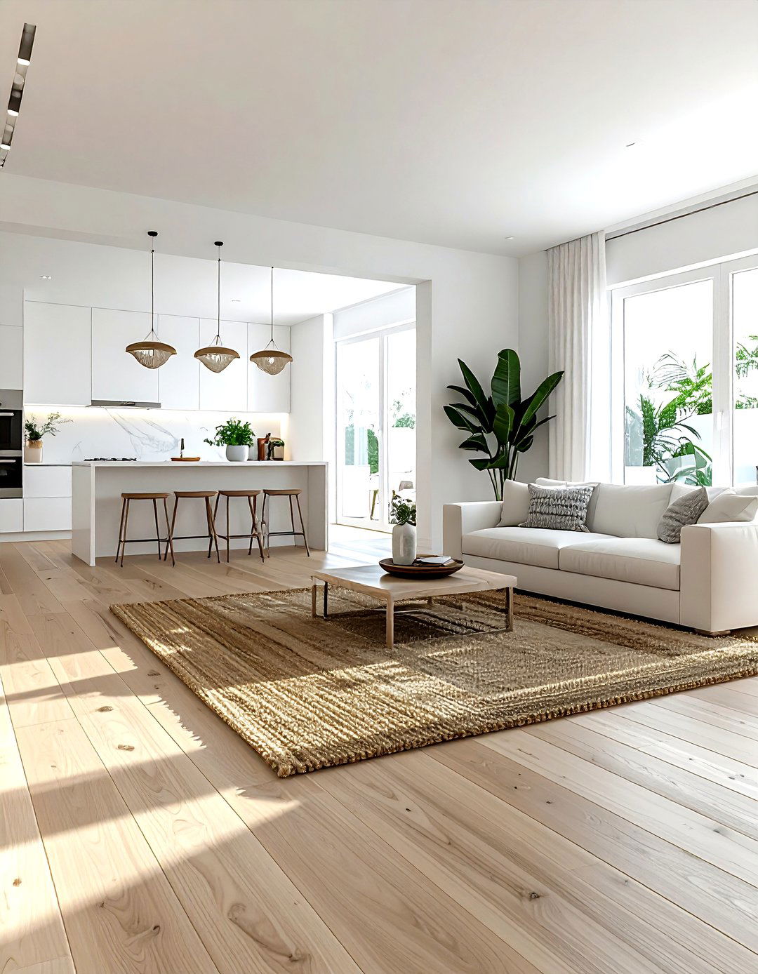 Open Concept Floor Plan - 30 transitional home decor ideas