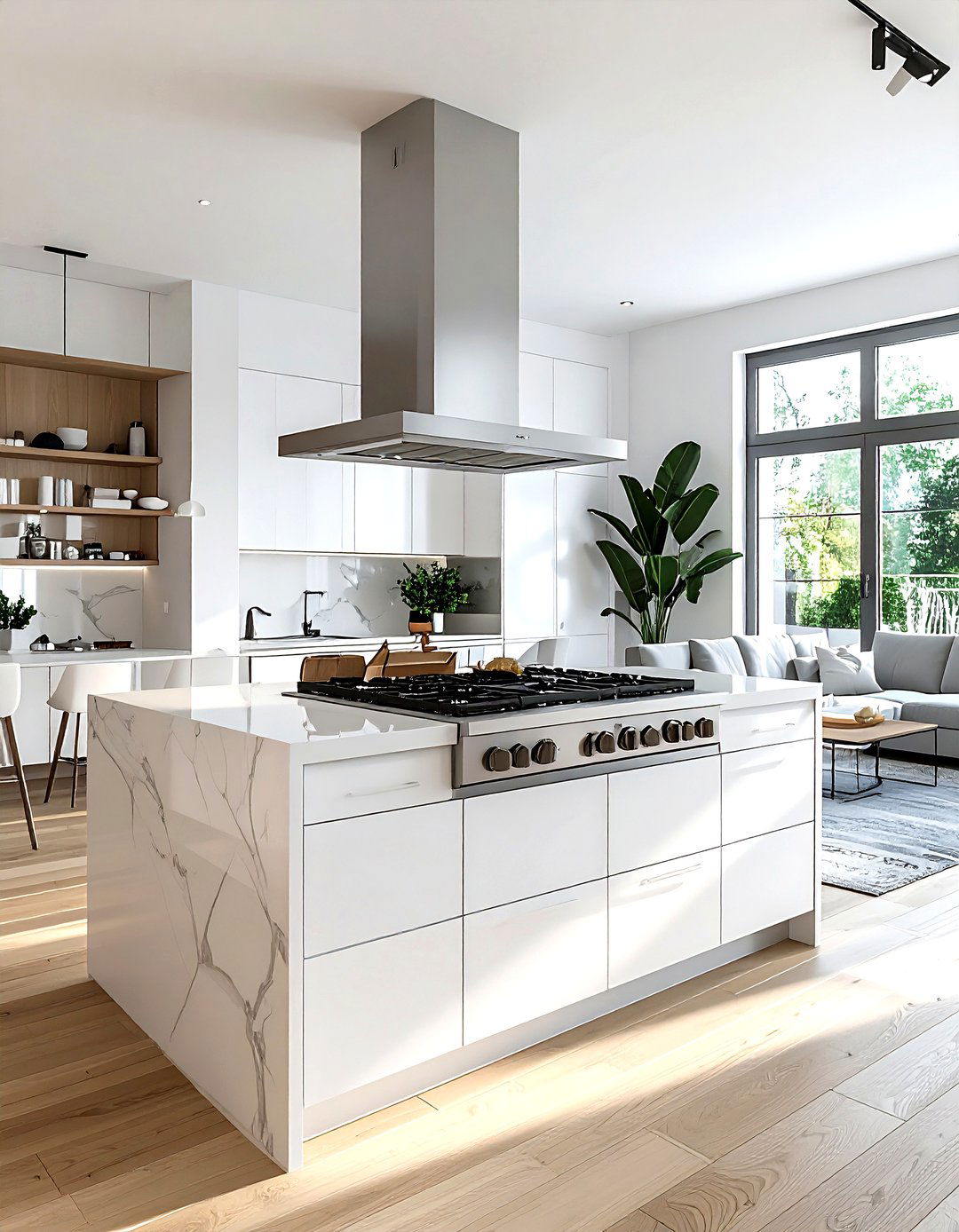 Open Concept Kitchen Gas Stove - 30 gas cooktop kitchen ideas