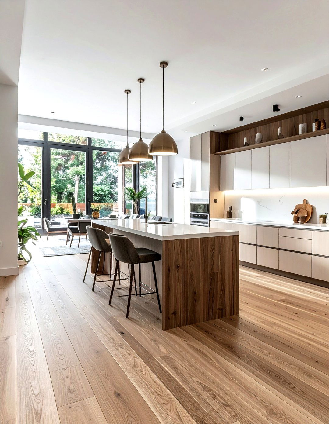 Open Concept Kitchen LVP - 30 LVP floor kitchen ideas