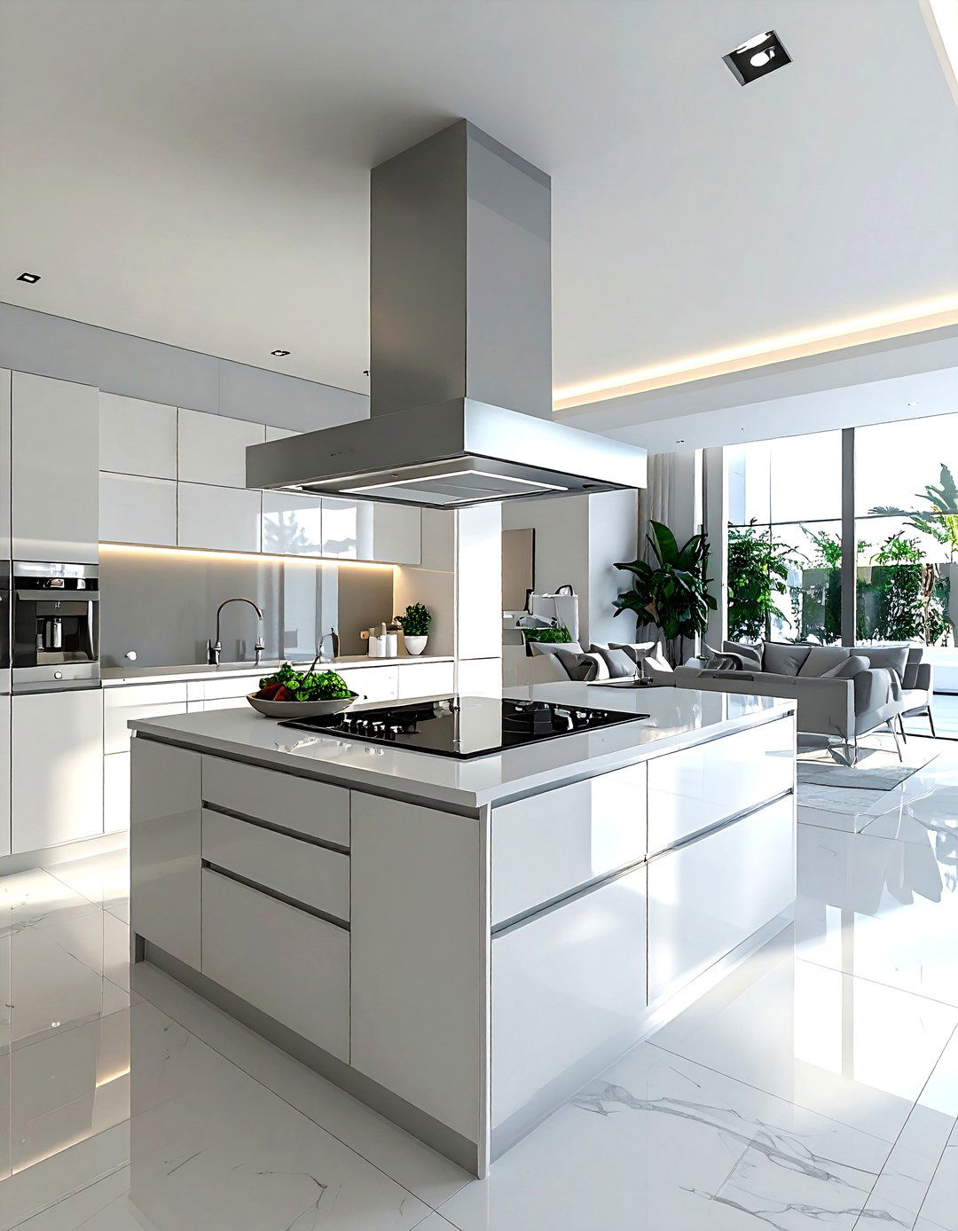 Open Concept Kitchen With LG Island Hood - 30 LG kitchen ideas