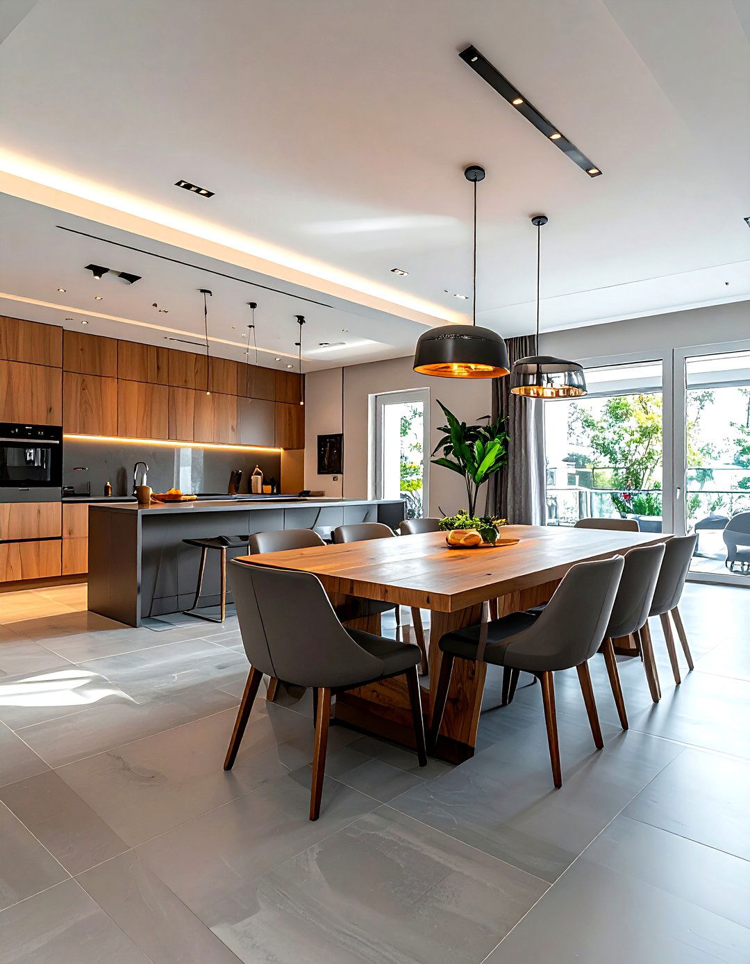 Open Concept Layout - 30 preserved dining room ideas