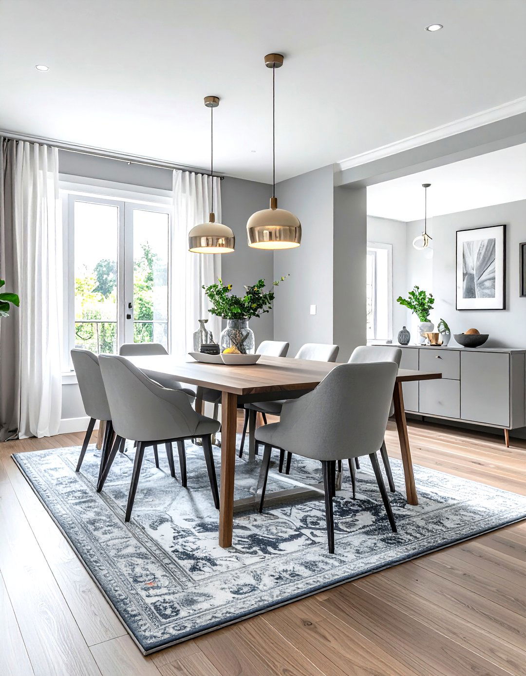 Open Concept Light Gray Dining Room - 30 light gray dining room ideas