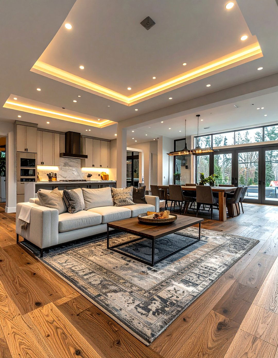 Open Concept Living Room Lighting - 30 living room recessed lighting ideas