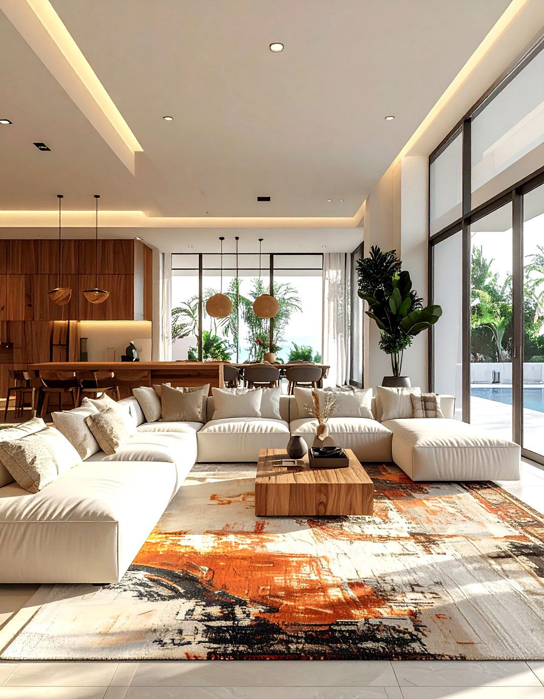 Open Concept Living Room Seating - 30 living room seating arrangements ideas