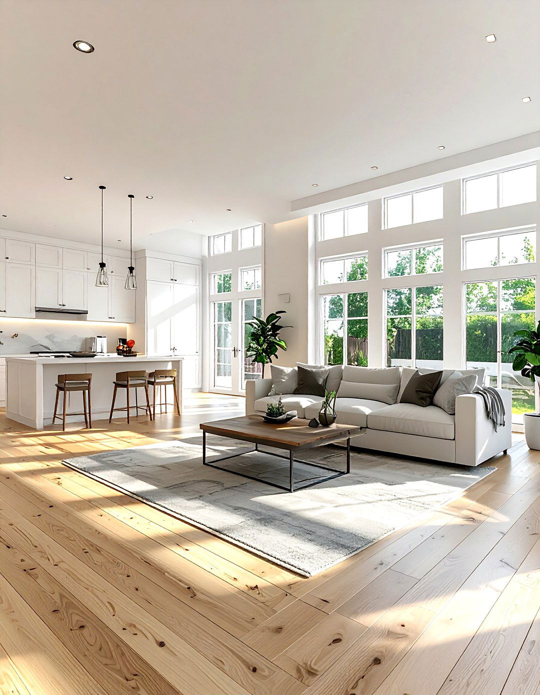 Open Concept Living Room - 30 bright living room ideas