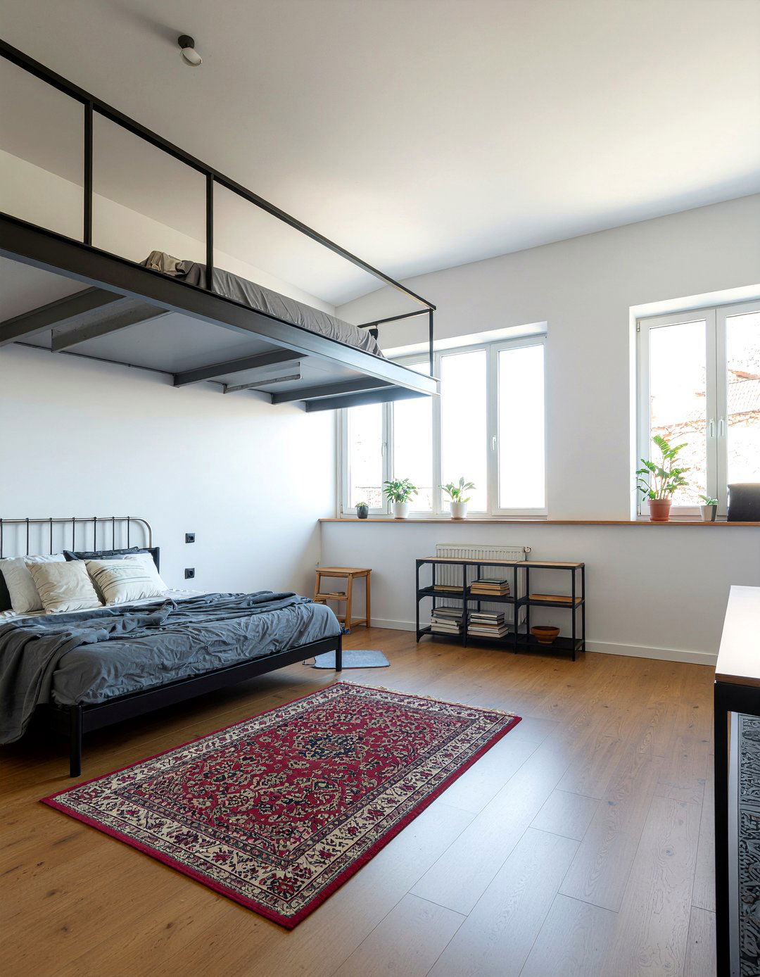 Open Concept Loft - 30 industrial bedroom ideas