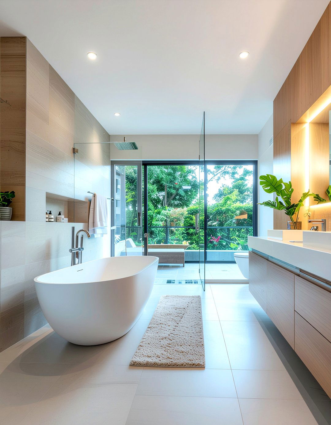 Open Concept Master Bathroom - 30 bathroom layout ideas