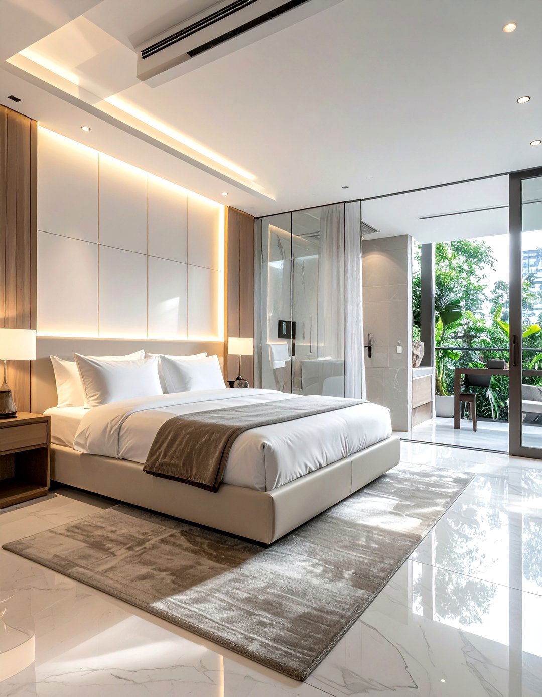 Open Concept Master Suite - 30 bedroom natural lighting ideas