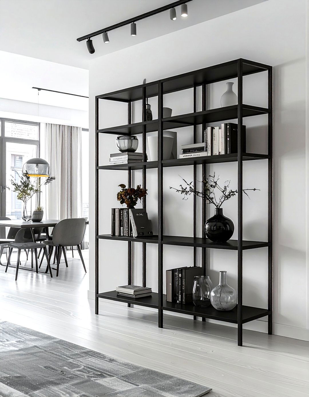 Open Concept Room Divider - 30 living room book displays