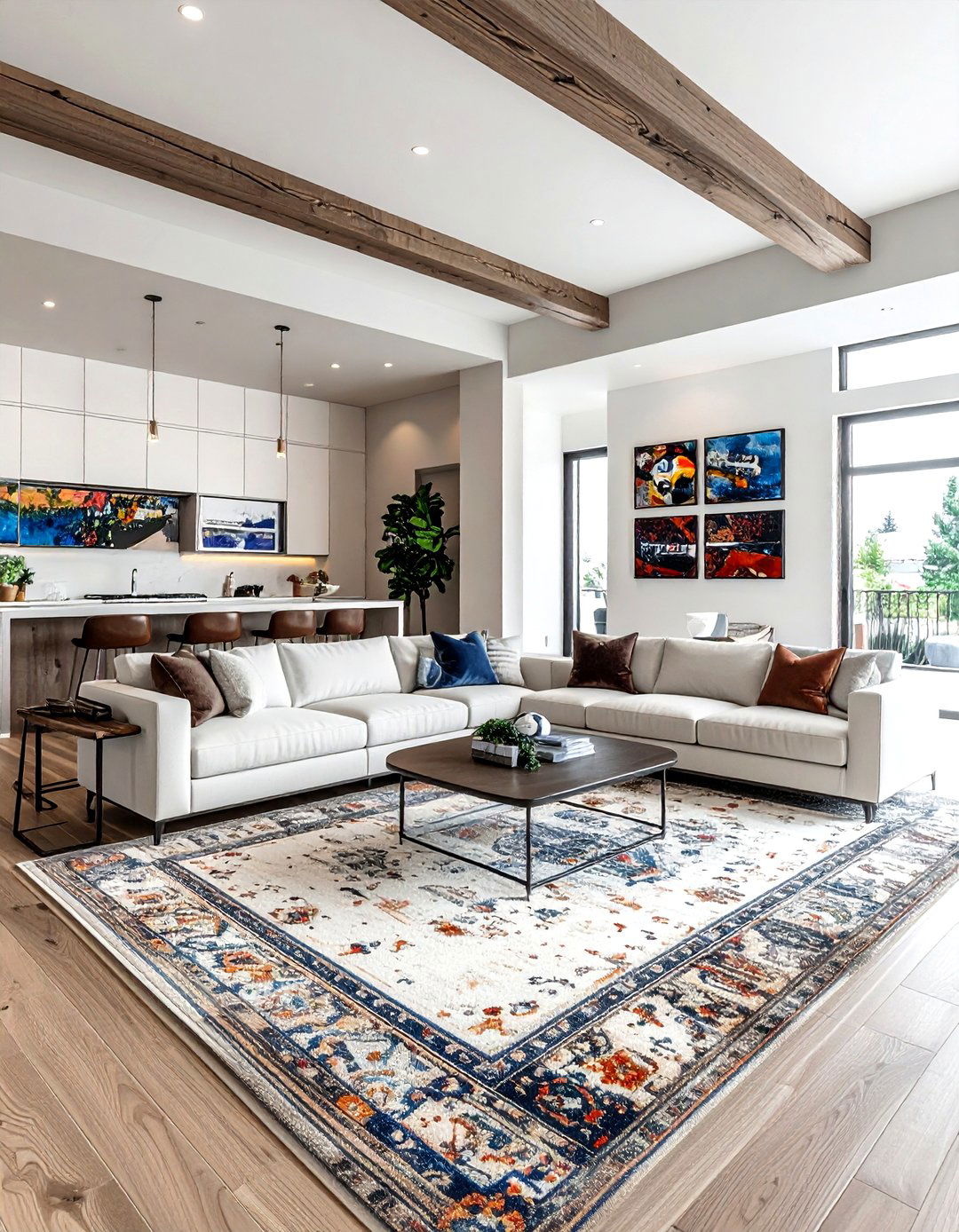 Open Concept Sports Living Room - 30 sports themed living room ideas