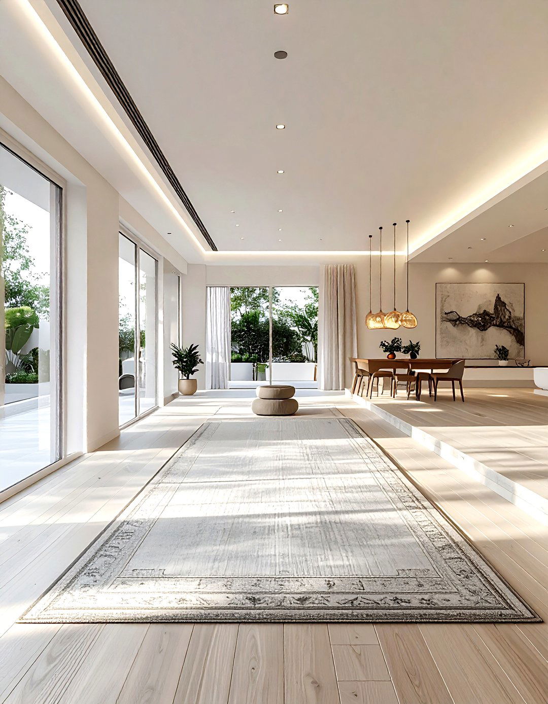 Open Concept Yoga Space - 30 yoga living room ideas