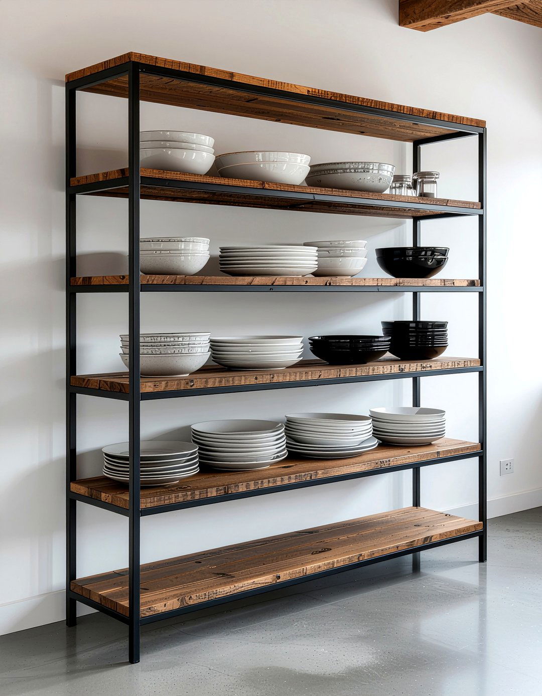Open Display Shelf - 30 dining room organization ideas