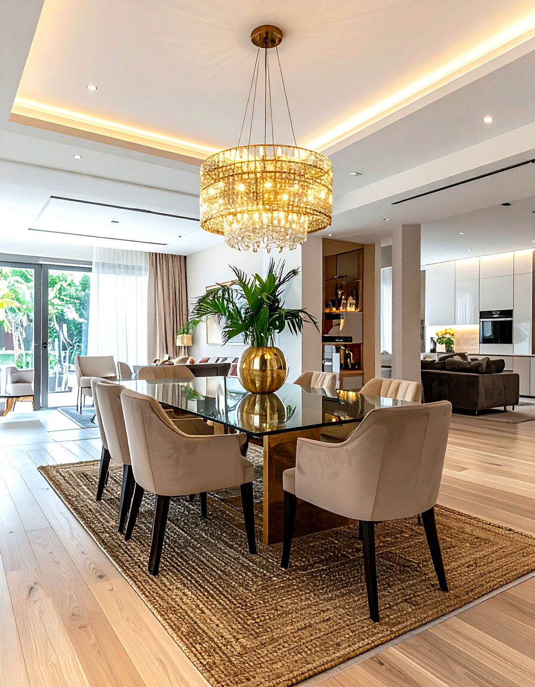 Open Floor Plan Dining Zone - 30 oddly shaped dining room ideas