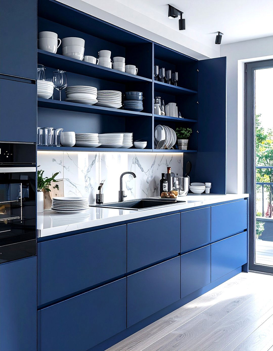 Open Kitchen Cabinets - 30 cheap kitchen ideas