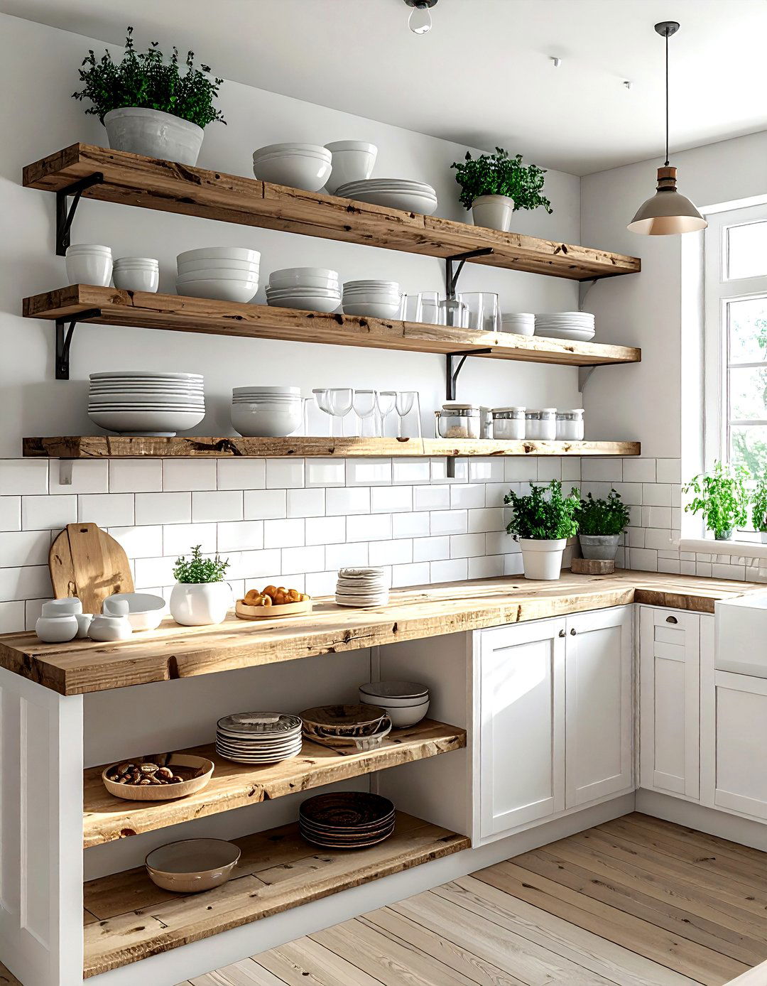 Open Kitchen Shelving - 30 simple decor ideas