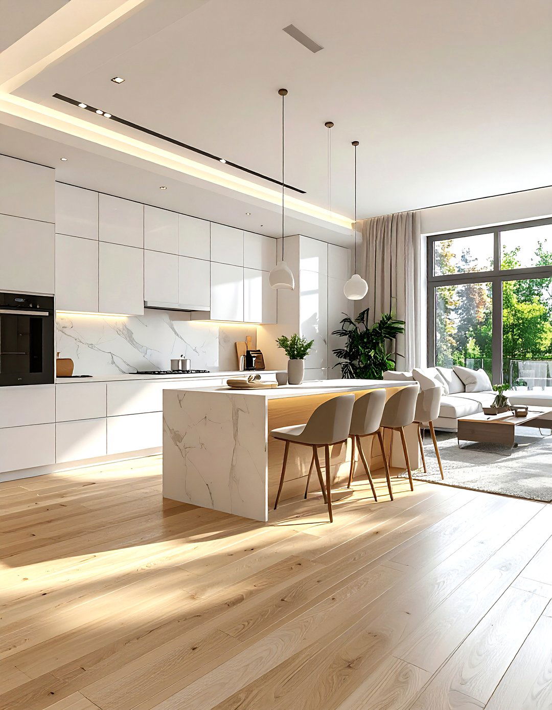 Open Kitchen With Hardwood Floors - 30 open concept kitchen ideas