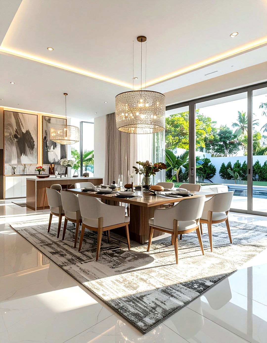 Open Plan Dining Room - 30 professional dining room ideas