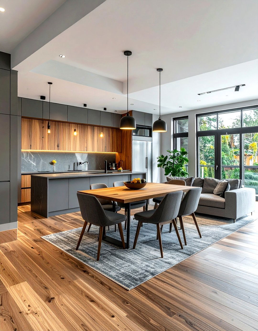 Open Plan Living Dining Kitchen - 30 dining room floor plan ideas