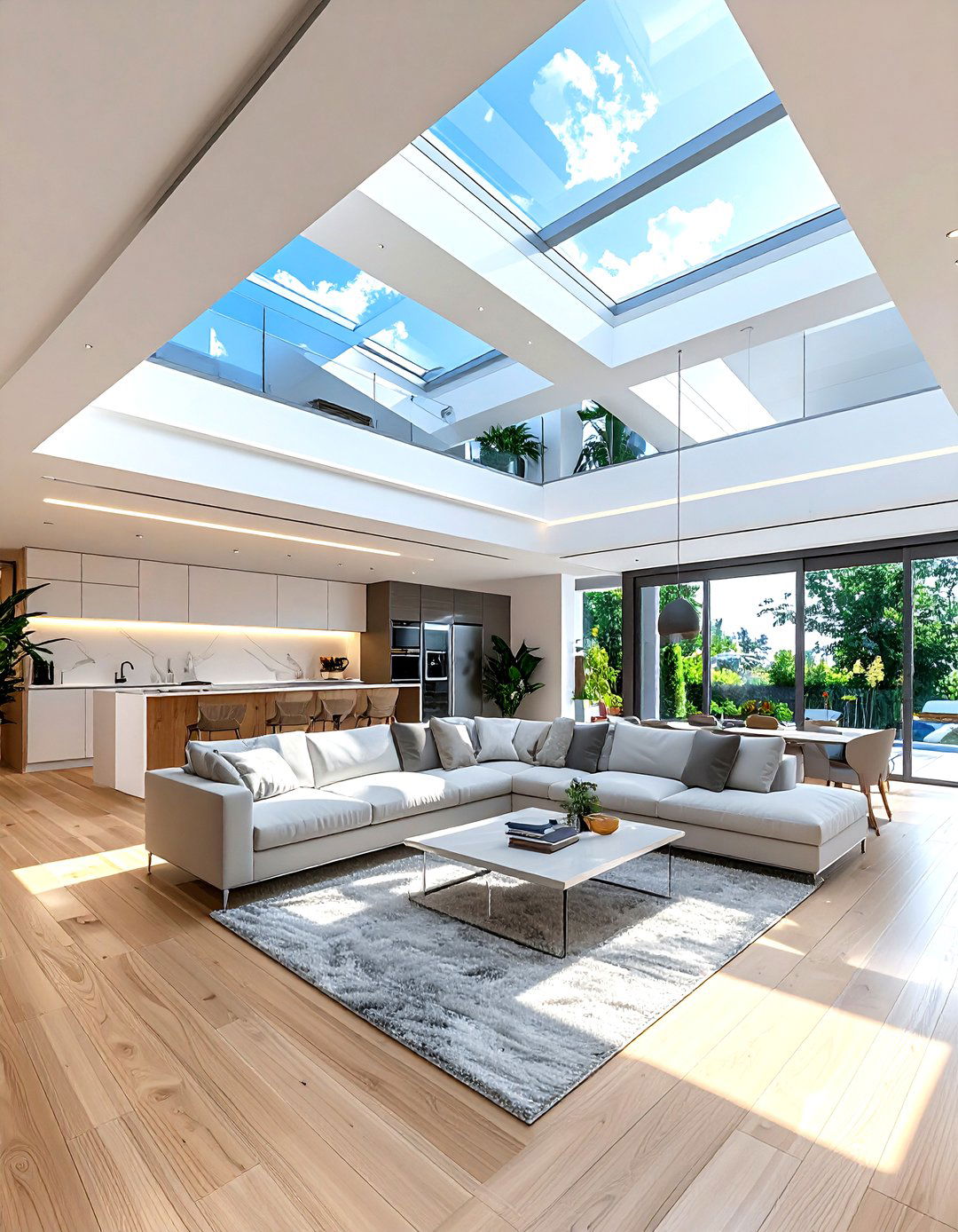 Open Plan Living Room Skylight - 30 living room skylights