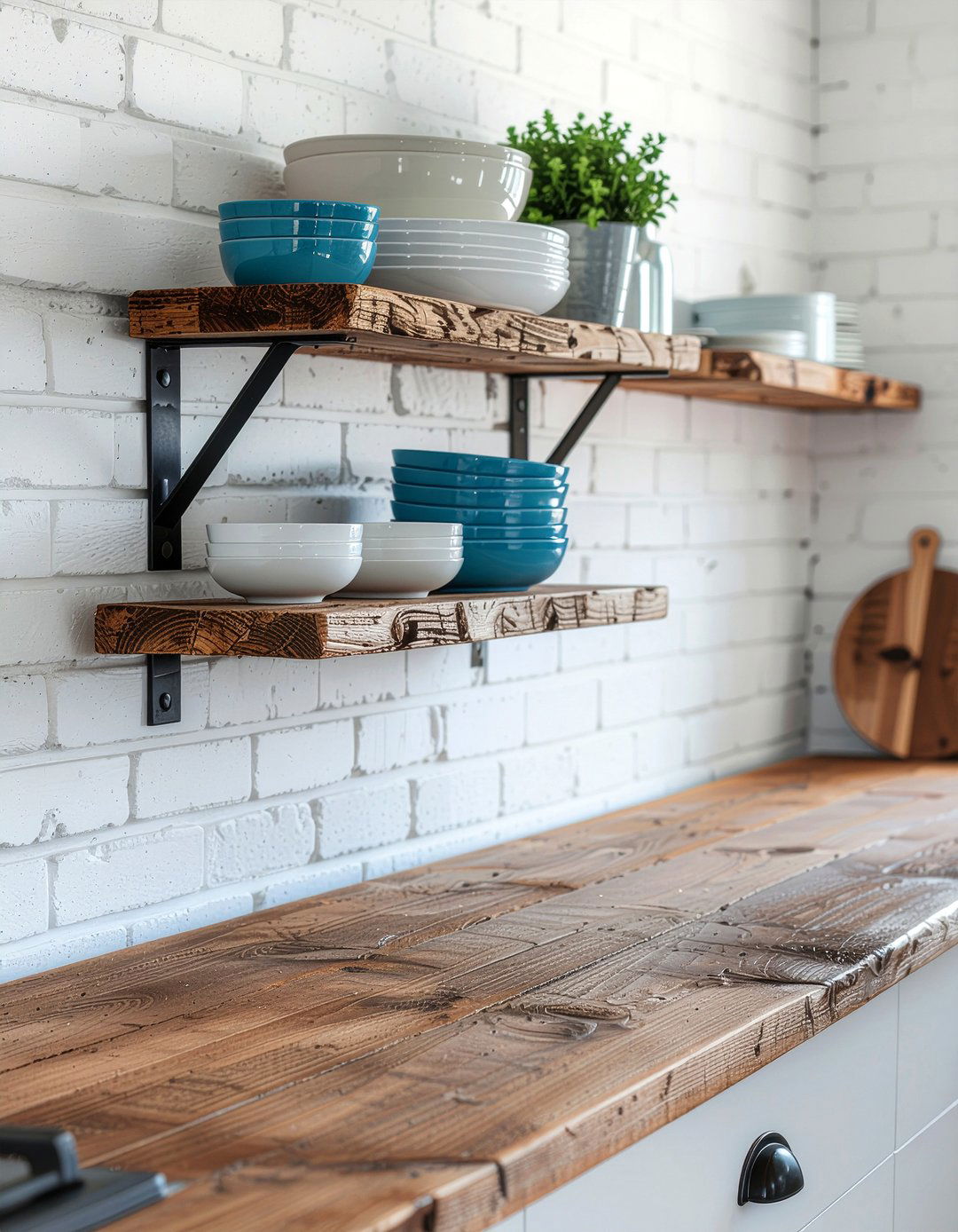 Open Shelf Kitchen Storage - 30 kitchen china cabinet ideas