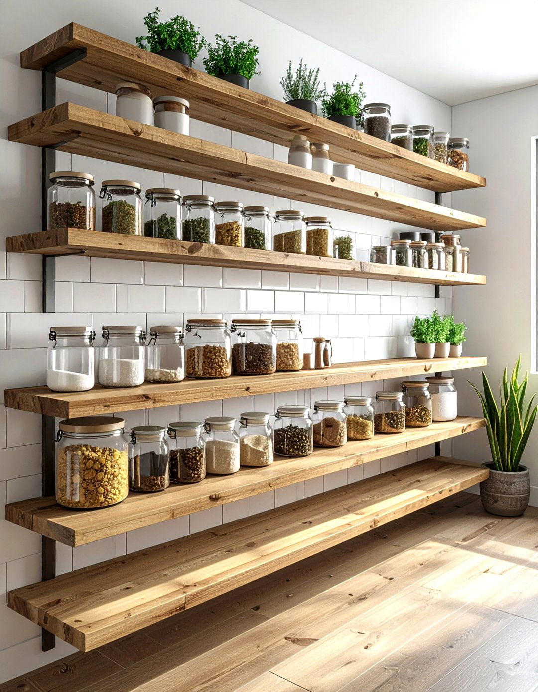 Open Shelf Pantry - 30 pantry cabinet kitchen ideas