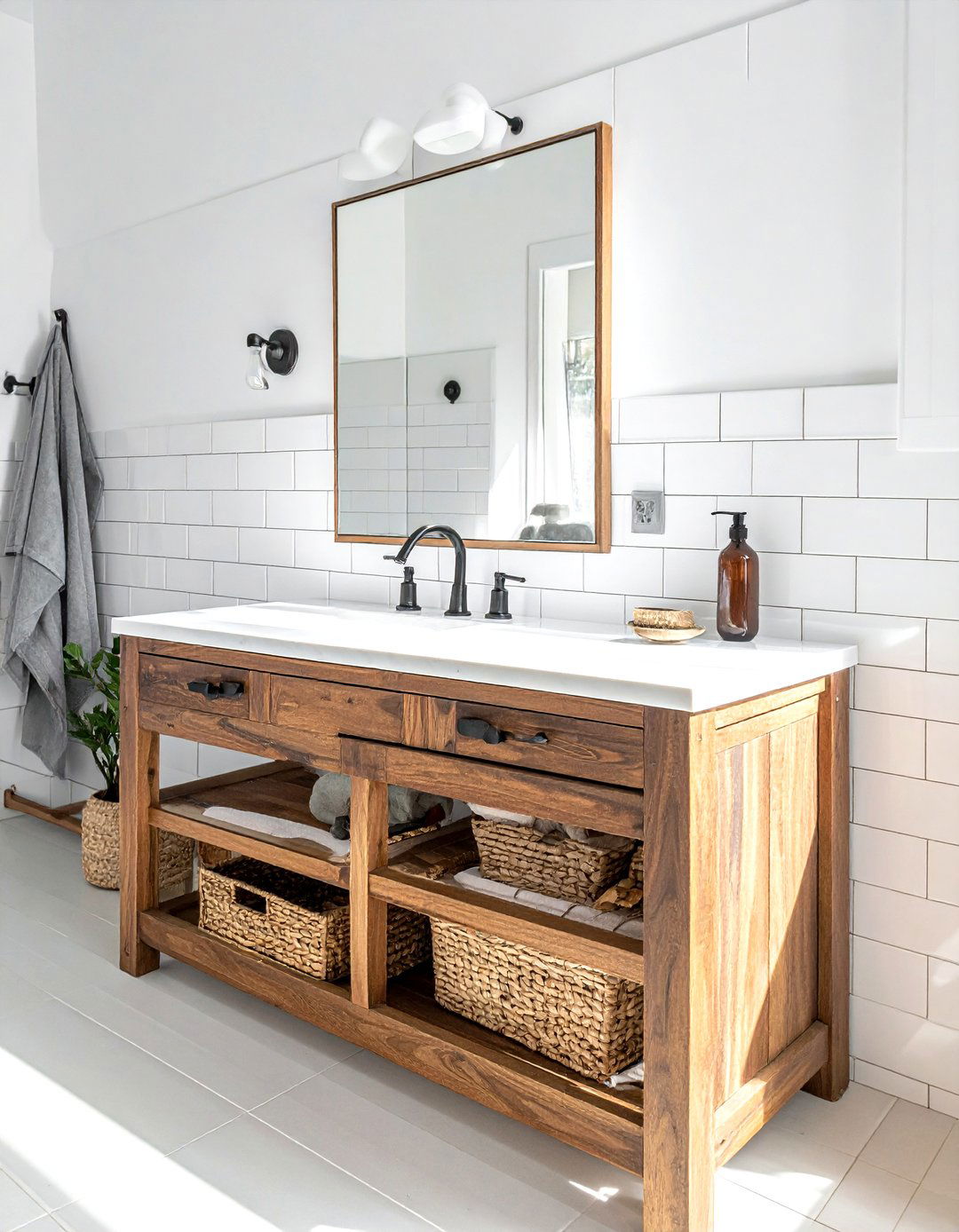 30 Rustic Wood Vanity Bathroom Ideas for a Natural Look