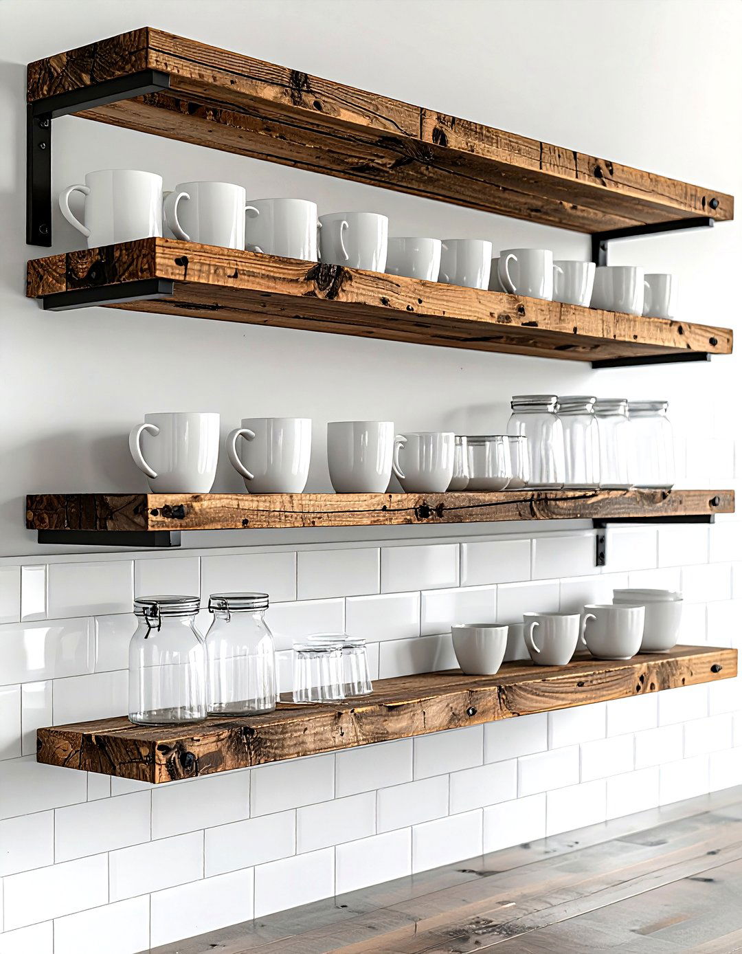 Open Shelving - 30 dining room storage tips
