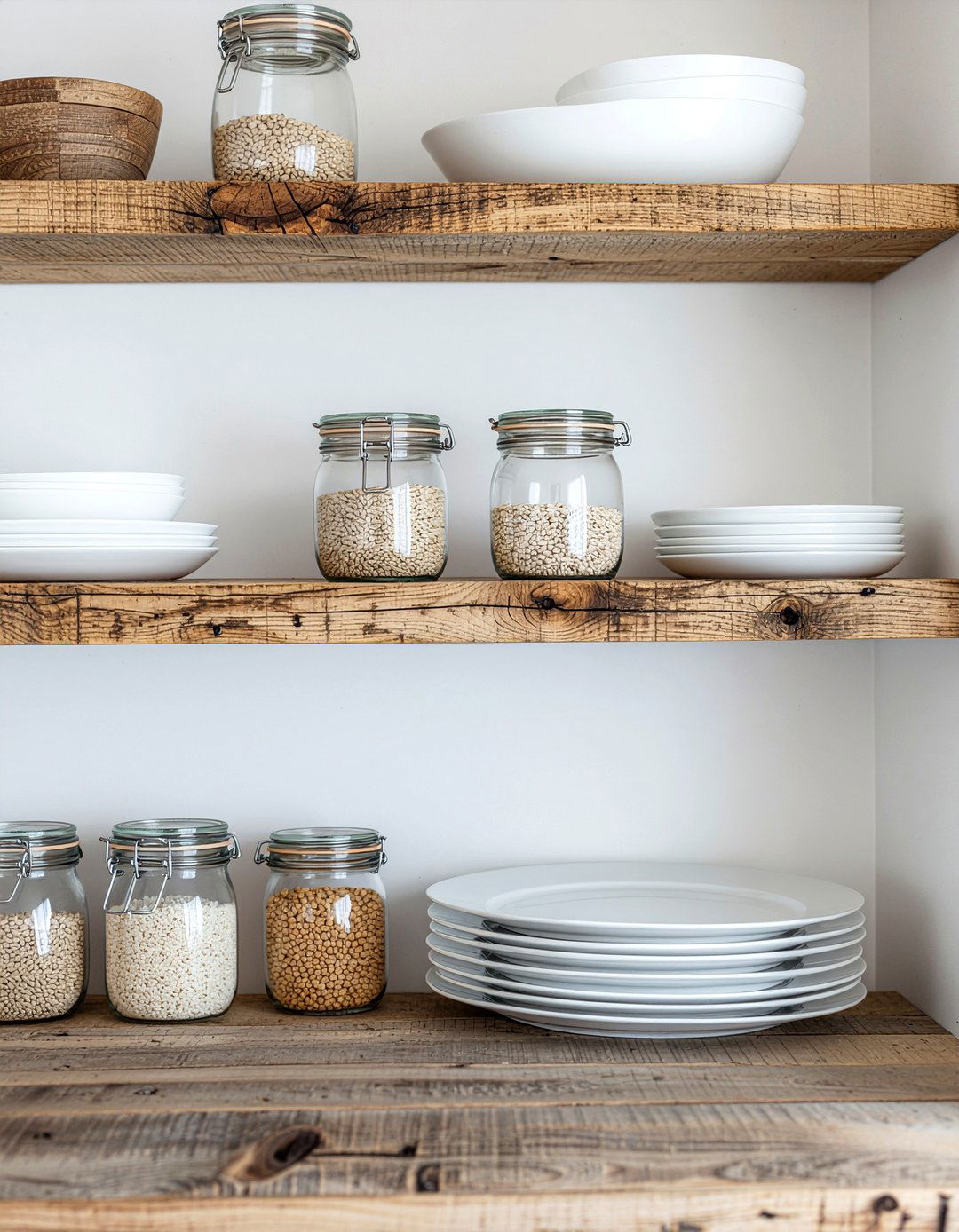 Open Shelving - 30 Fixer Upper kitchen ideas