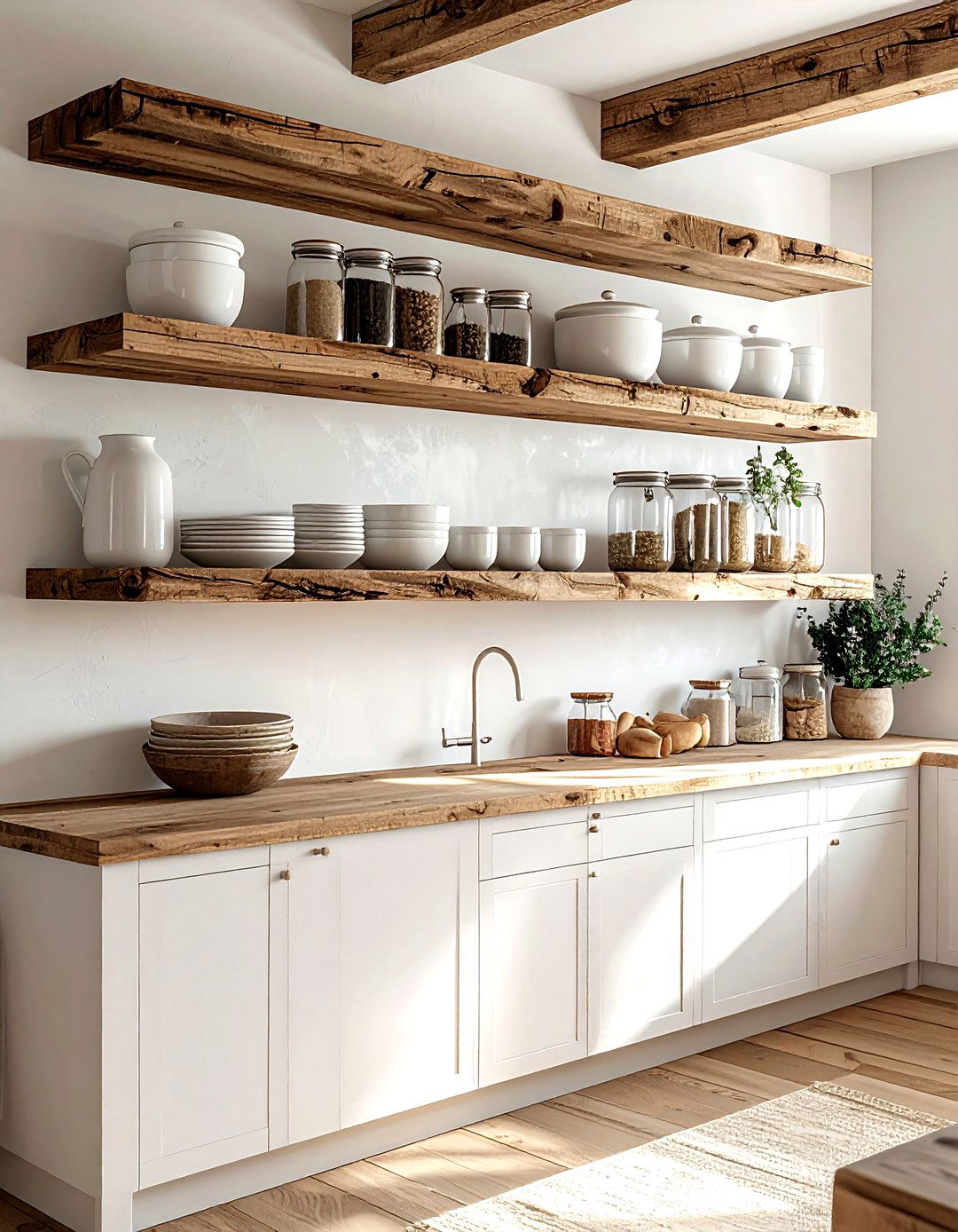Open Shelving - 30 kitchen splurge and save ideas