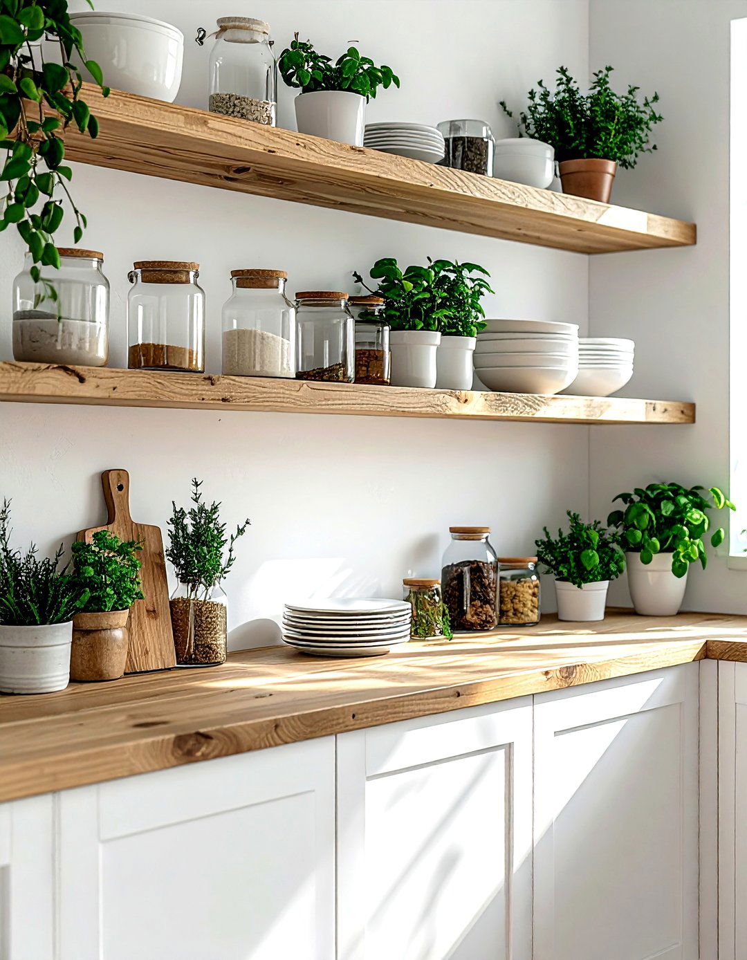 Open Shelving - 30 kitchen wall storage ideas