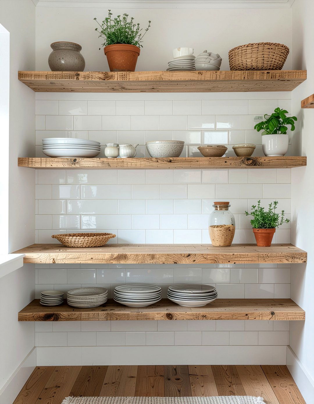 Open Shelving - 30 light-filled kitchen ideas