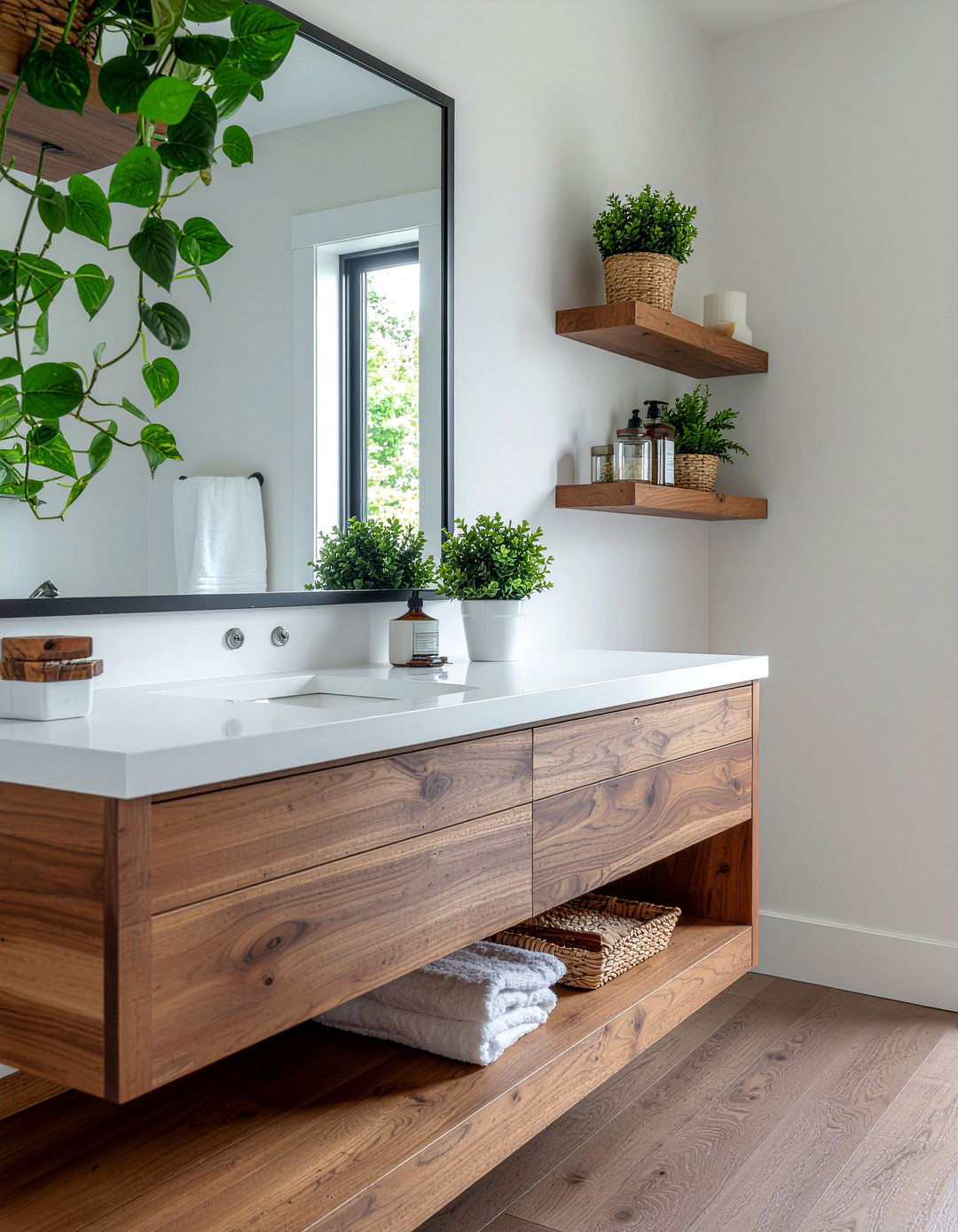 Open Shelving - 30 narrow bathroom ideas