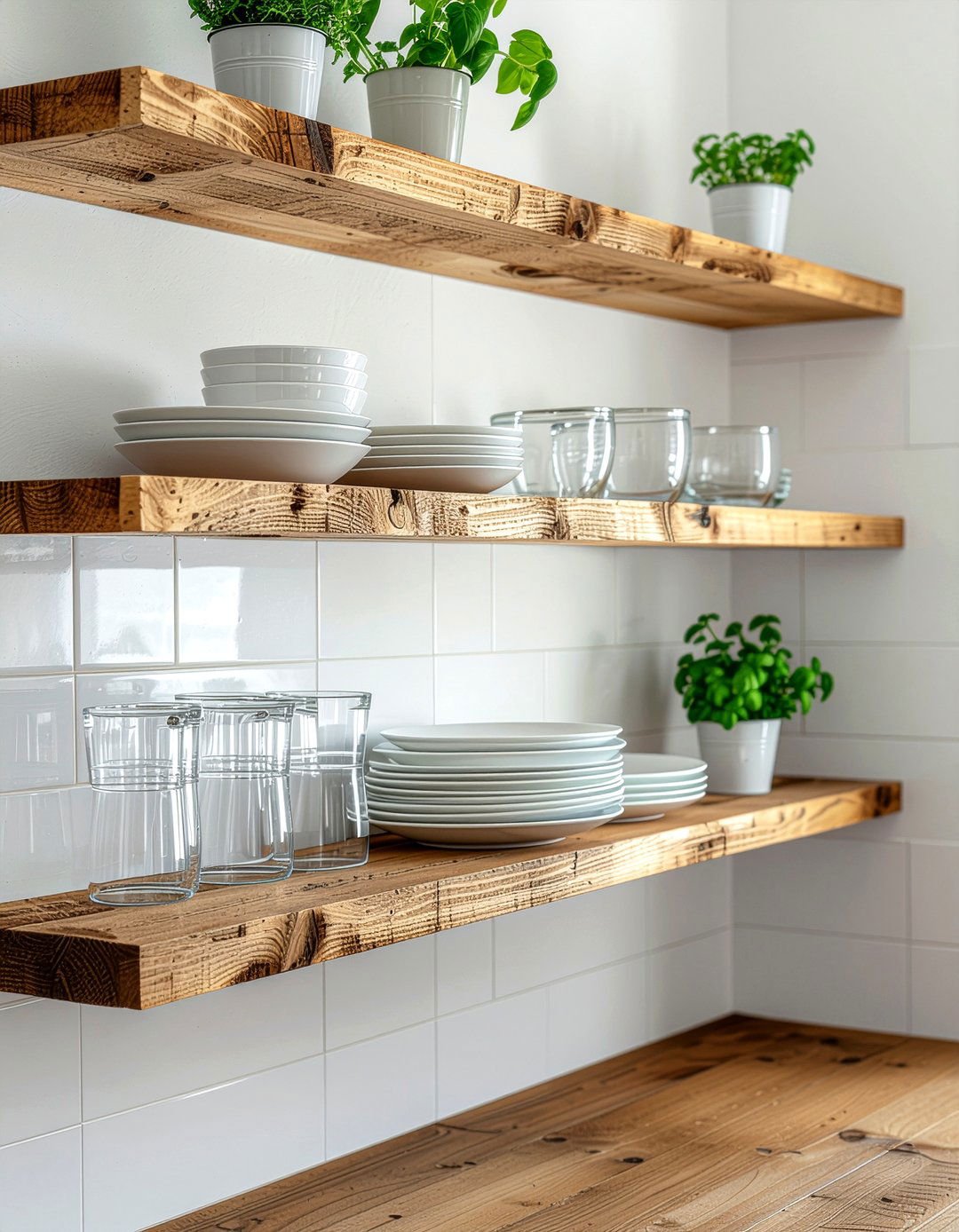 Open Shelving - 30 popular kitchen ideas