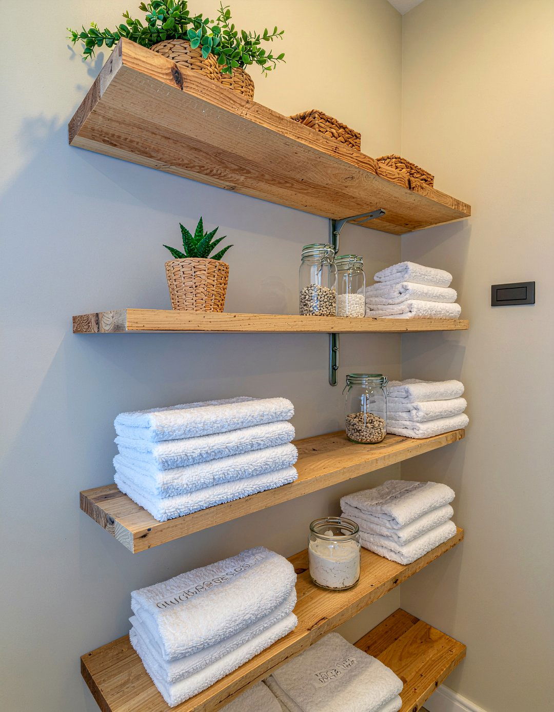 Open Shelving - 30 bathroom focal point ideas