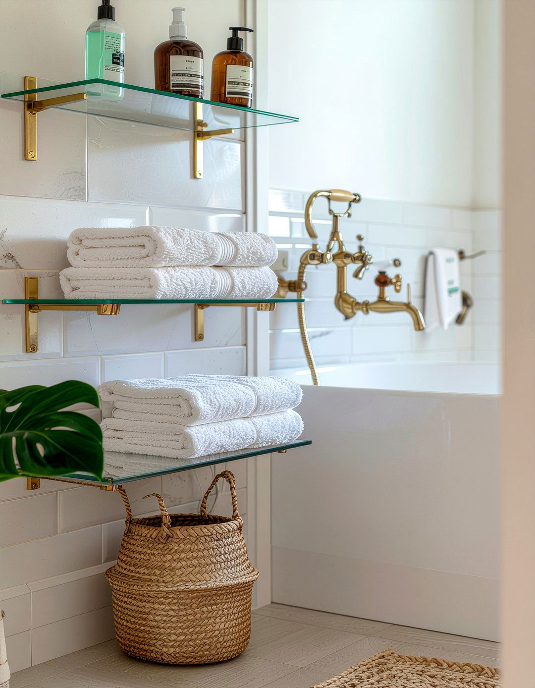 Open Shelving Bathroom - 30 glam bathroom ideas