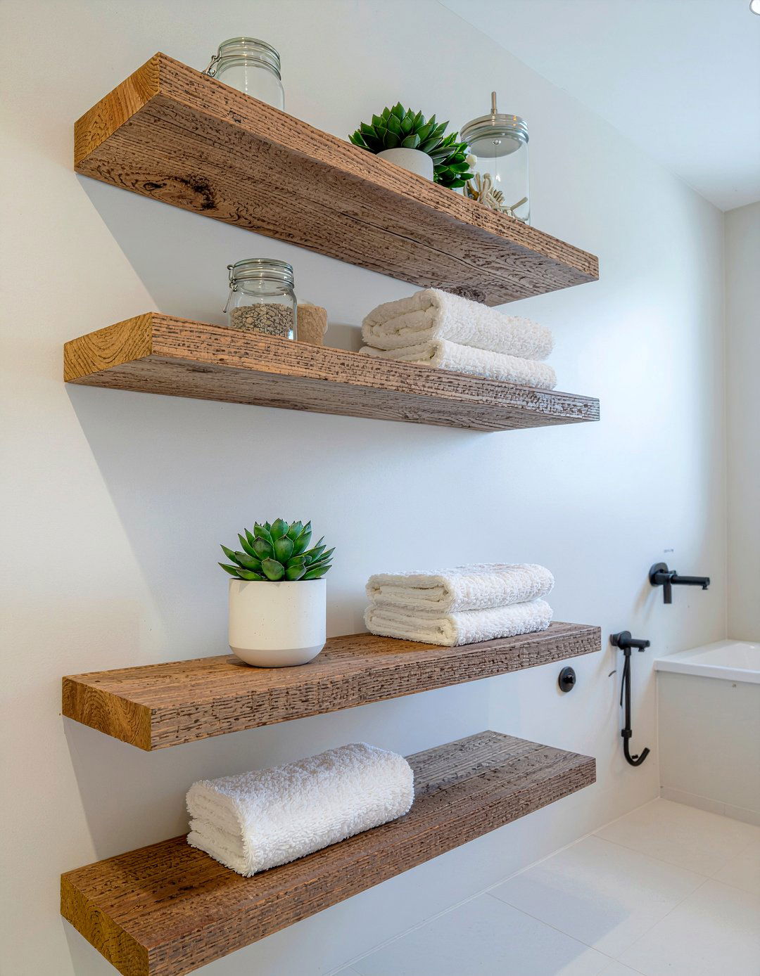 Open Shelving Bathroom - 30 bathroom major renovation ideas