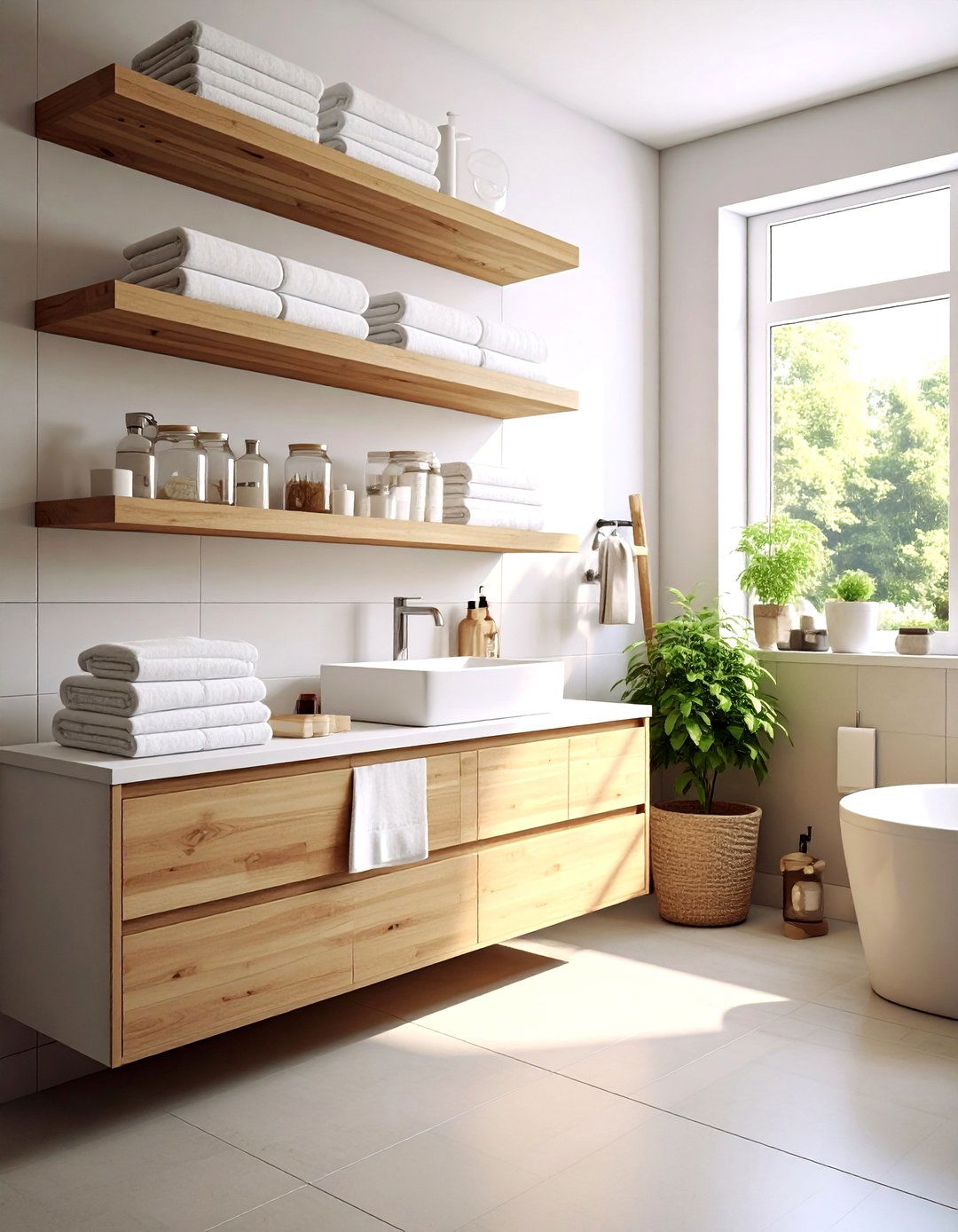 Open Shelving Bathroom - 30 teen bathroom ideas