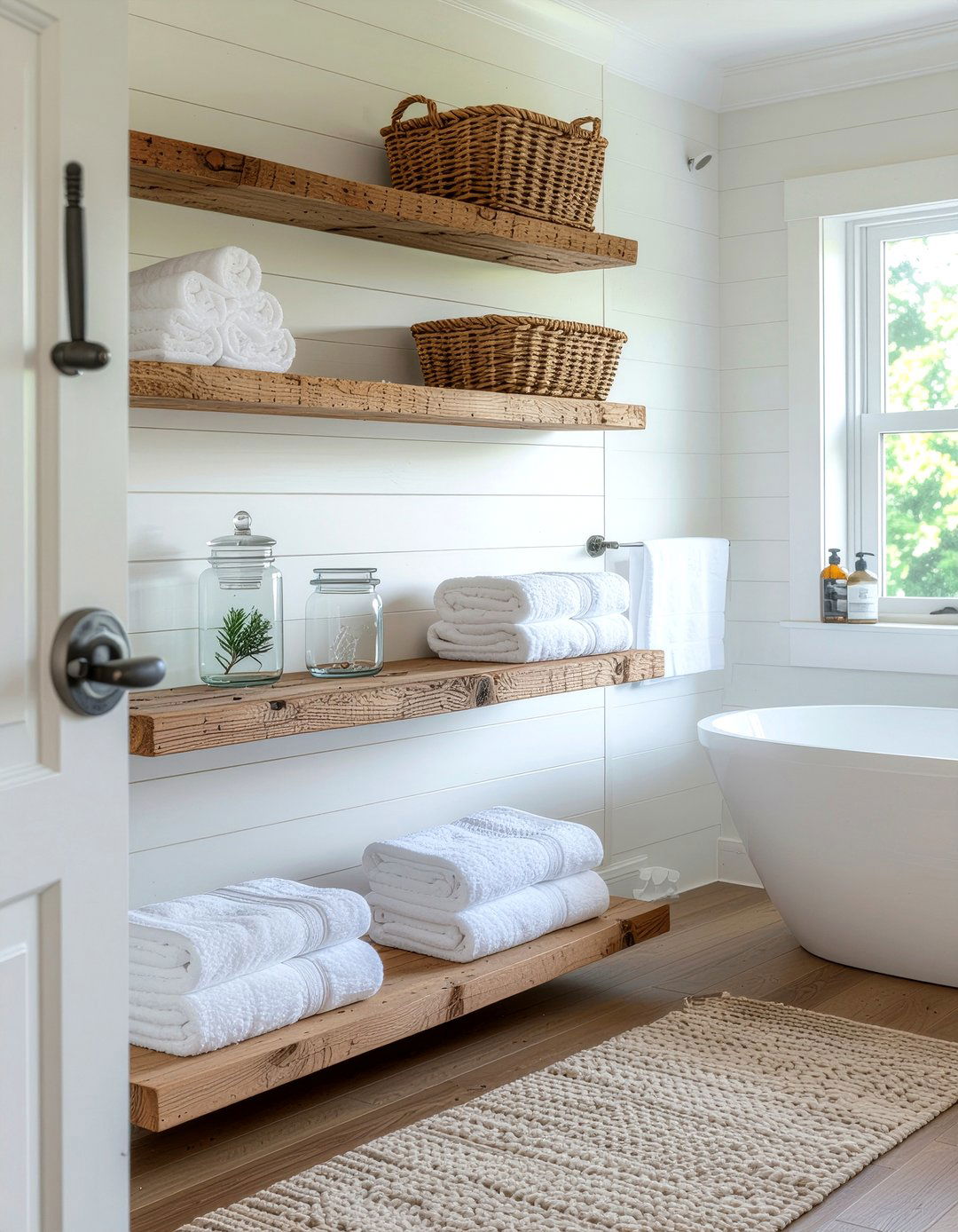 Open Shelving Bathroom - 30 bathroom transformation ideas