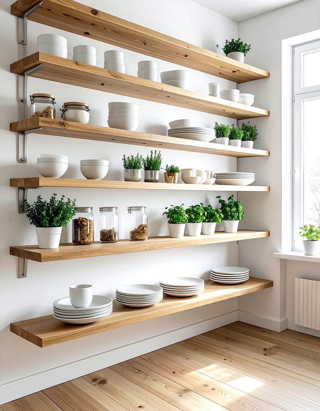Open Shelving Decor - 30 apartment decor ideas