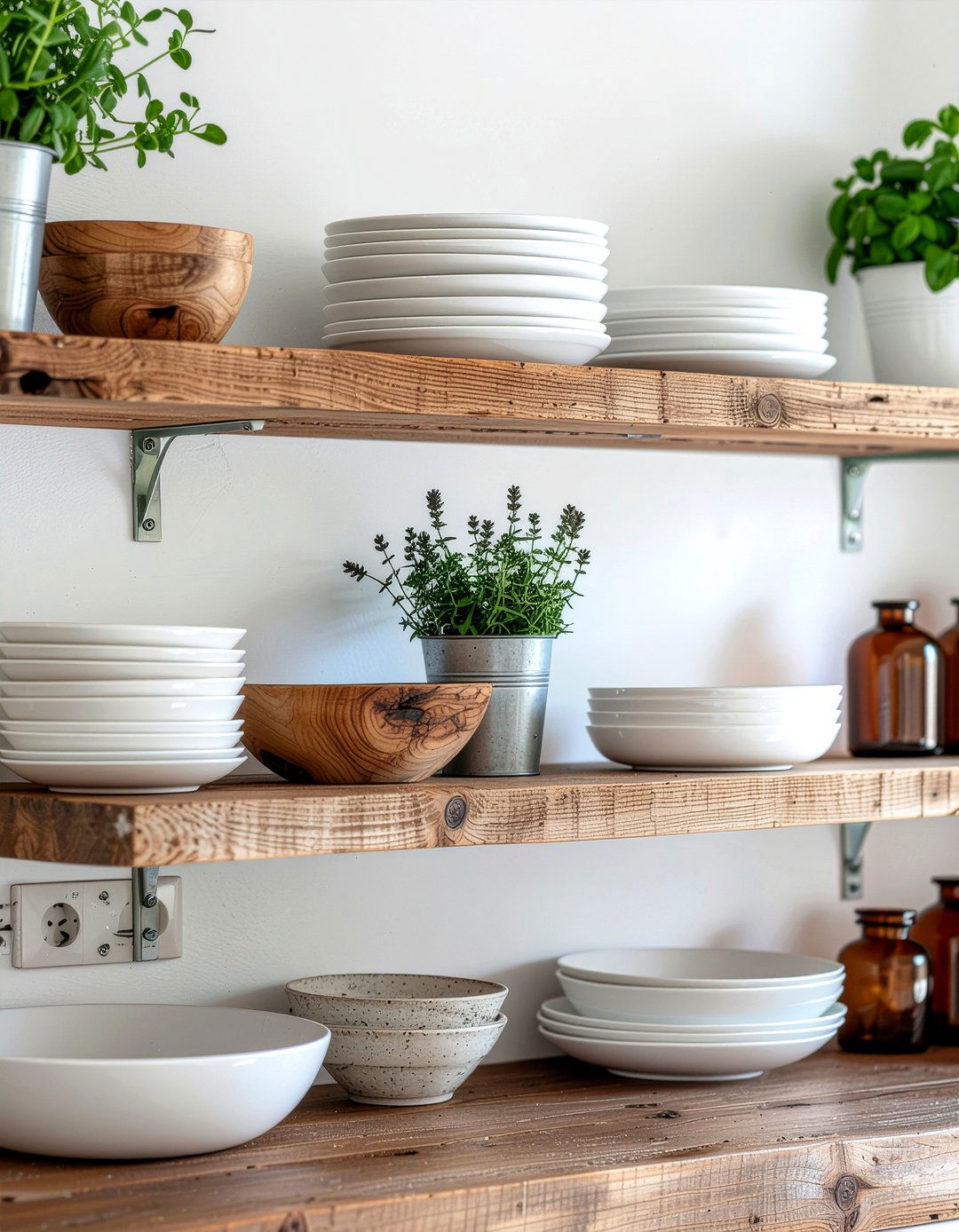 Open Shelving Decor - 30 layered kitchen ideas