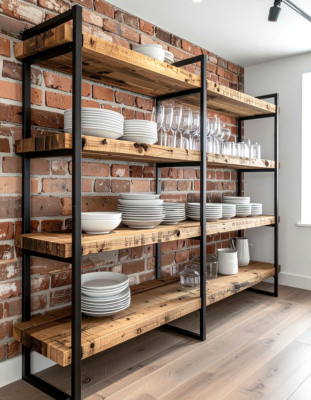 Open Shelving Display - 30 dining room creative storage ideas
